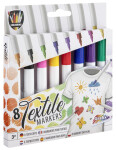 Popisovače na textil 8 ks - Craft Creative