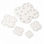 Cake star Podložka pod minidezert FLOWER bílá 6,5 × 6,5 cm 100ks