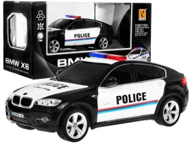 Mamido Policejní autíčko na dálkové ovládání R/C BMW X6 1:24