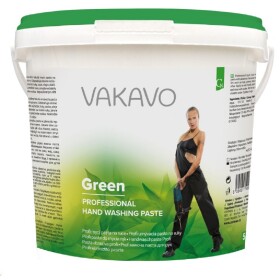 VAKAVO Green 5 kg abrazivní mycí pasta gelová na ruce - kbelík