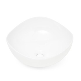Umyvadlo na desku SAT Feel 38x38 cm bez otvoru na baterii SATUMFEEL3838 SATUMFEEL3838