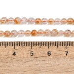 Přírodní citrín - ∅ 4 mm - 1 ks