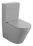 SAPHO - PACO WC kombi, Rimless, spodní/zadní odpad, šedá mat PC1012WRGR