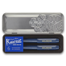 Sada plnicí pero a kuličkové pero Moleskine Kaweco - modrá