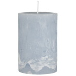 Ib Laursen Svíčka Rustic Dusty Blue 10 cm, modrá barva, vosk