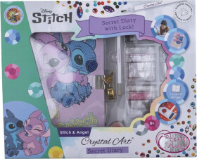 Crystal Art blok se zamykáním - Stich a Angel - EPEE
