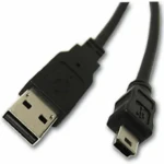 Manhattan Kabel USB 2.0 A-mini B / propojovací / 1.8m / černá (333375-MA)