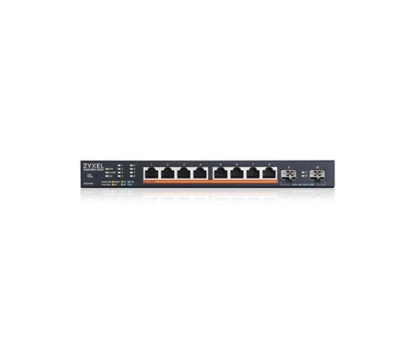 Zyxel XMG1915-10EP, 8-port 2.5GbE, 2 SFP+, 8 x PoE++ 130W Smart Switch, hybird mode, standalone or NebulaFlex Cloud EDF_1010905