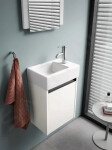 DURAVIT - Vero Air Umývátko 380x250 mm, bez přepadu, otvor pro baterii vpravo, WonderGliss, bílá 07243800001