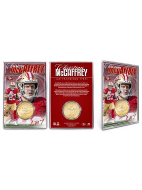 Mince San Francisco 49ers NFL Christian McCaffrey Acrylic Bronze Coin Card