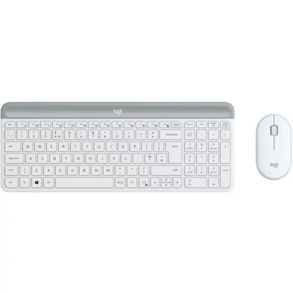 Logitech Slim Wireless Combo MK470 CZ+SK bílá / bezdrátová sada klávesnice a myši / CZ+SK verze (920-009205_CZ)