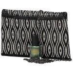 Luxusní dámské psaníčko Michelle Moon Elizara, černé