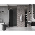 MEXEN/S - Velar L posuvné sprchové dveře 110, grafit, chrom 871-110-003-41-01