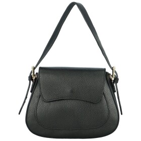 Stylová dámská kožená crossbody kabelka Basilie, černá
