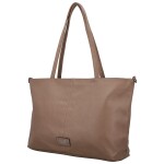 Trendy dámská koženková kabelka na rameno Coveri Longi, khaki