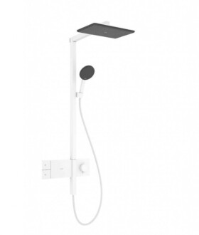 HANSGROHE - Raindance Alive Q Sprchový set s termostatem, 21x34 cm, 3 proudy, matná bílá 24580700