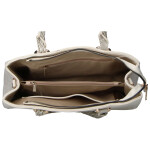 Trendy dámská koženková kabelka do ruky Sonia, béžová