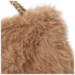 Módní dámská plyšová kabelka do ruky Lilith, camel