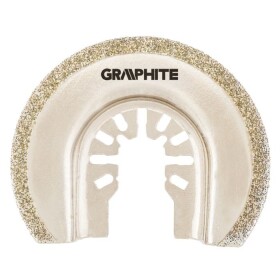 GRAPHITE Polguľatá čepeľ na keramiku, 65 mm, galvanicky pokovovaná diamantovou zrnitosťou 56H063