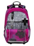 Bagmaster MARK 20 A školní dvoukomorový batoh - květiny