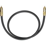 Cinch audio kabel [1x cinch zástrčka - 1x cinch zástrčka] 1.00 m antracitová pozlacené kontakty Oehlbach NF 214 SUB