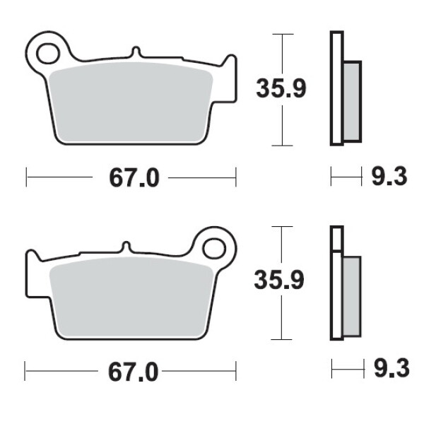 Brzdové destičky Sbs 790 Rsi (Oem *855852*)