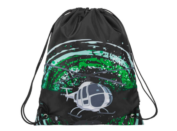 Bagmaster SÁČEK ALFA 9 D školní na přezůvky / tělocvik - vrtulník Zelená 1.2 l 180452