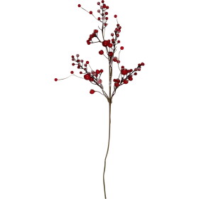 GREEN GATE Umělá větvička Winter Berry Red 60 cm, červená barva, plast