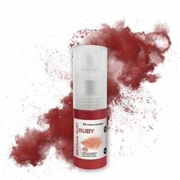 Třpytky v rozprašovači Food Colours Ruby Metallic Dust (10 g)