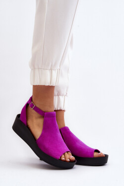 Zazoo 2914 Dámské sandály z semiše Fuchsie 40