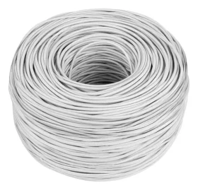 Lanberg UTP kabel Cat5e 305m drát CU LSZH šedá / Síťový kabel / 100 MHz / AWG24 / Fluke Passed (LCU5L-11CU-0305-S)