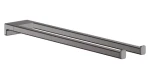Hansgrohe AddStoris kartáčovaný černý chrom / Držák ručníků dvojitý / délka 45 cm (41770340)