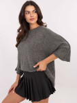 Jumper DHJ SW 9314.04P tmavě šedý jedna velikost