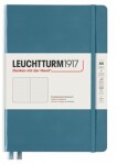 Leuchtturm1917 Zápisník Stone Blue Medium A5 tečkovaný