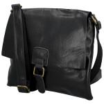 Trendy dámská koženková crossbody kabelka Ada, černá