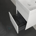 VILLEROY & BOCH - Collaro Umyvadlová skříňka, 460x546x374 mm, 2 zásuvky, Glossy White C00600DH