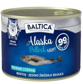BALTICA Excellent Monoprotein Treska Light 185 g / Konzervy pro kočky / Monobílkovina / Bez obilovin