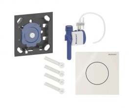 GEBERIT - Pneumatické ovládání splachování pisoáru typ 40, sklo/pískově šedá 116.014.JL.1