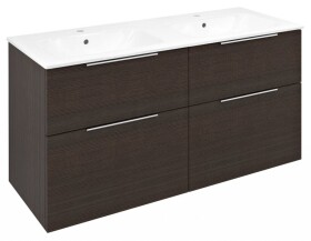 SAPHO - CIRASA umyvadlová skříňka s dvojumyvadlem 121x66x46cm, borovice rustik CR121-1616-21