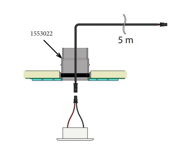 Cariitti Přídavná instalační trubka ke světlům NEO C1553022L