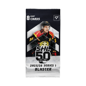 2025-2026 Svenska hockeyligan SHL 1. série Blaster balíček - hokejové kartičky