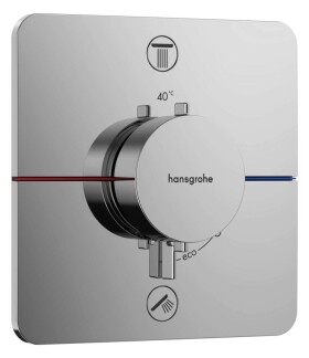 HANSGROHE - ShowerSelect Comfort Q Termostatická baterie pod omítku, pro 2 spotřebiče, chrom 15586000