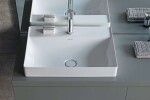 DURAVIT - DuraSquare Umyvadlová mísa 60x47 cm, bez přepadu, s otvorem pro baterii, DuraCeram, bílá 2354600041