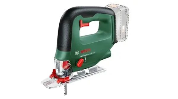 Bosch UniversalSaw 18V-100 zelená/černá / Aku přímočará pila / 18V / Hloubka řezu 100 mm / bez baterie a nabíječky (0603011100)