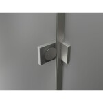 MEXEN/S - Lunar-F sprchový kout skládací dveře pravá 70 x 70, transparent, nikl kartáčovaný 836-070-070-97-00-P