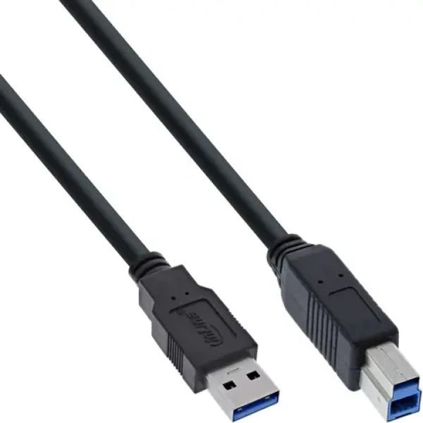 InLine USB-A - USB-B černá / Kabel / USB 3.0 / 5 Gbps / 2 m (35320)
