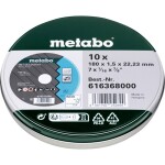 Metabo 616368000 Řezný kotouč 180 mm 1 ks Nerezová ocel