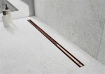 MEXEN - Flat 360 Slim podlahový žlab 60 cm otočný růžové zlato 1641060