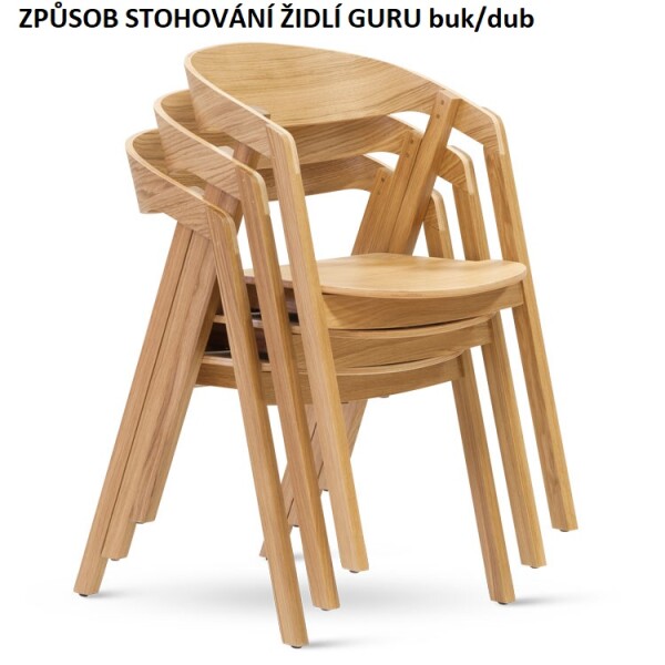 STIMA Jídelní židle křesílko GURU S (látka) - černá STI-1449_36823