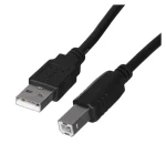 Lanberg CA-USBA-10CC-0018-BK černá / Kabel USB / USB-A (M) - USB-B (M) / USB 2.0 / 1,8 m (CA-USBA-10CC-0018-BK)